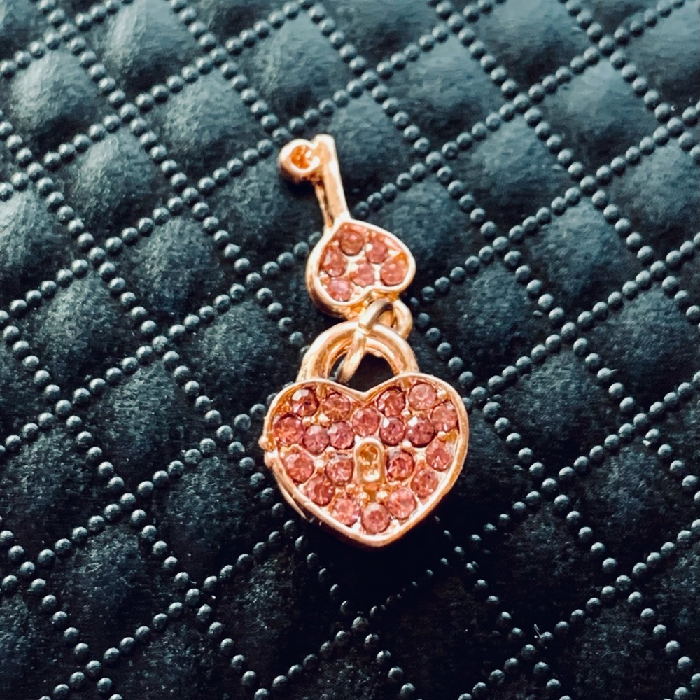 Heart Key Lock European Bracelet Charm